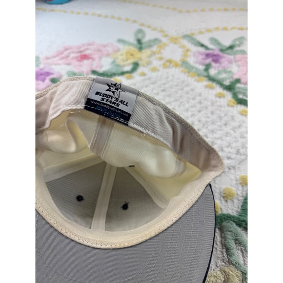 Buddy's All Stars Baseball Cap SB Logo Tan Navy   Size 7 1/4 - Picture 2 of 4